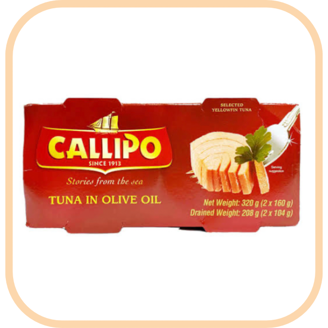 (image for) Callipo Tuna in Olive Oil Tin 2 x 160g